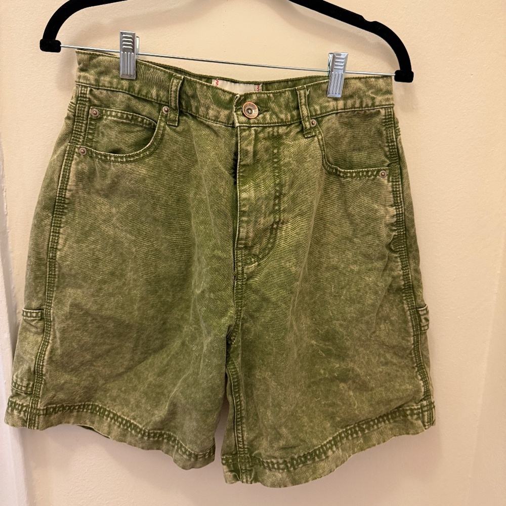 BDG Green Canvas Carpenter Short